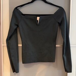H&M Black Off-Shoulder Blouse